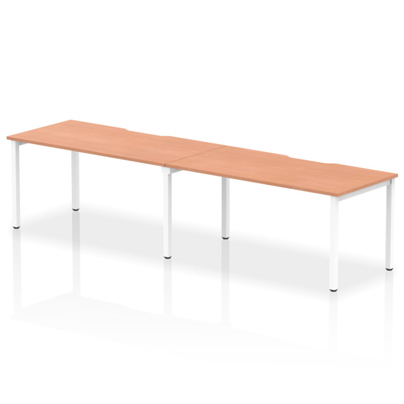 Core Plus Single Row Bench Desk - 2 Person - Image 26