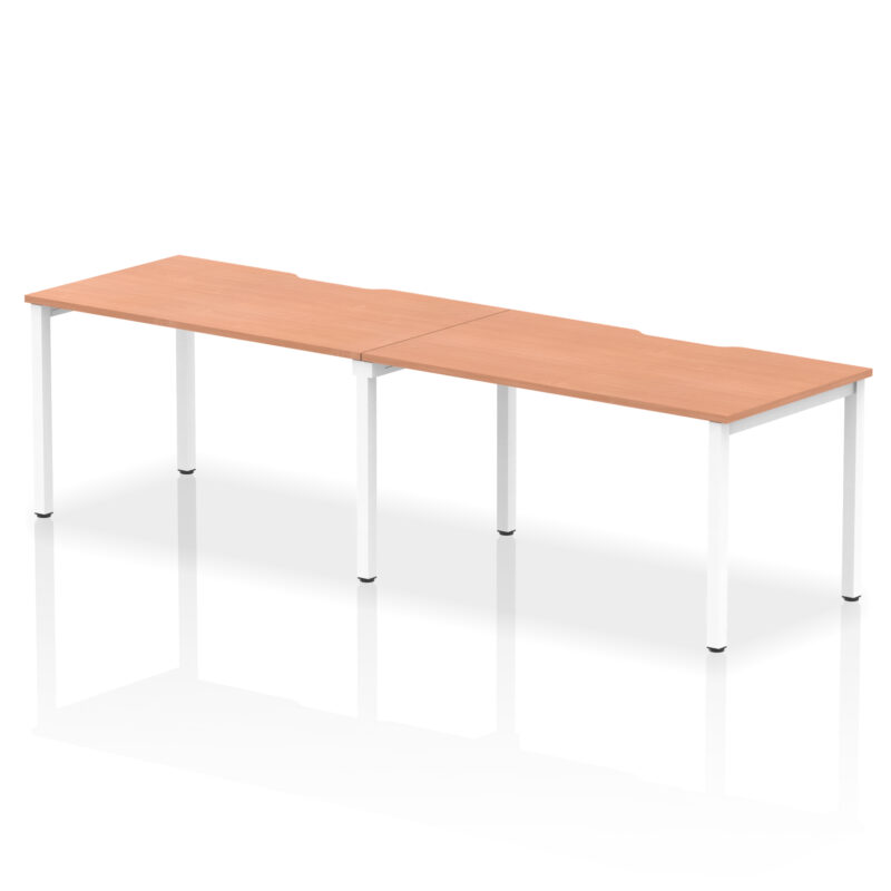 Core Plus Single Row Bench Desk - 2 Person - Image 14