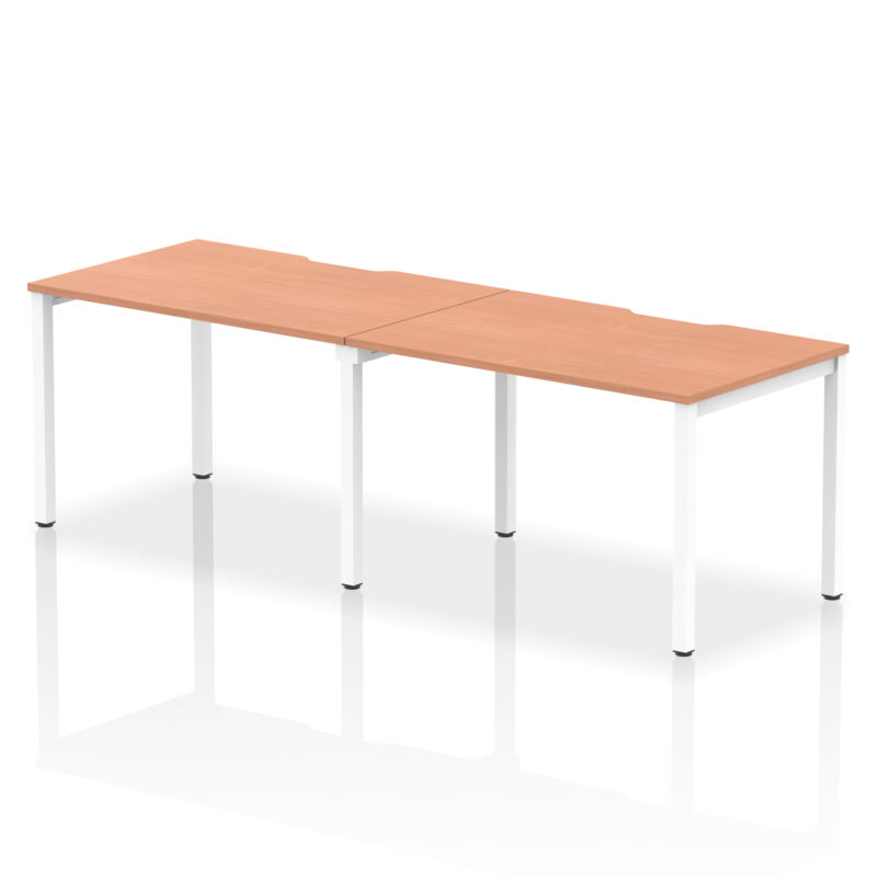 Core Plus Single Row Bench Desk - 2 Person - Image 2