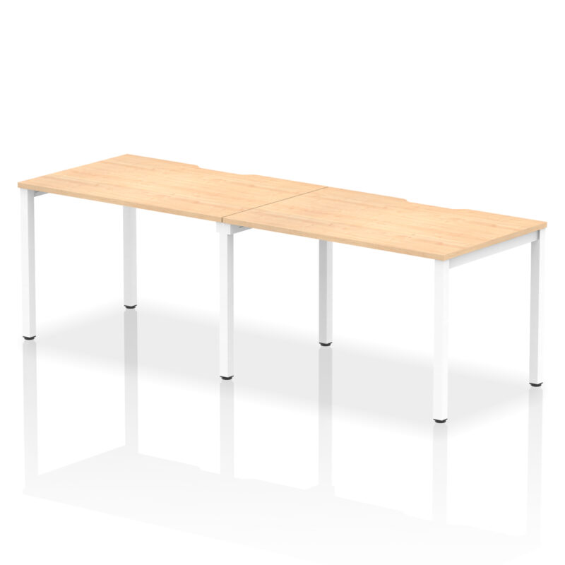 Core Plus Single Row Bench Desk - 2 Person - Image 6