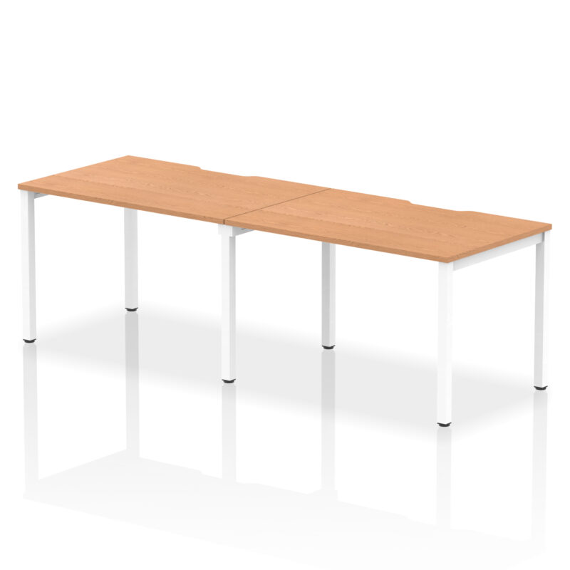 Core Plus Single Row Bench Desk - 2 Person - Image 8