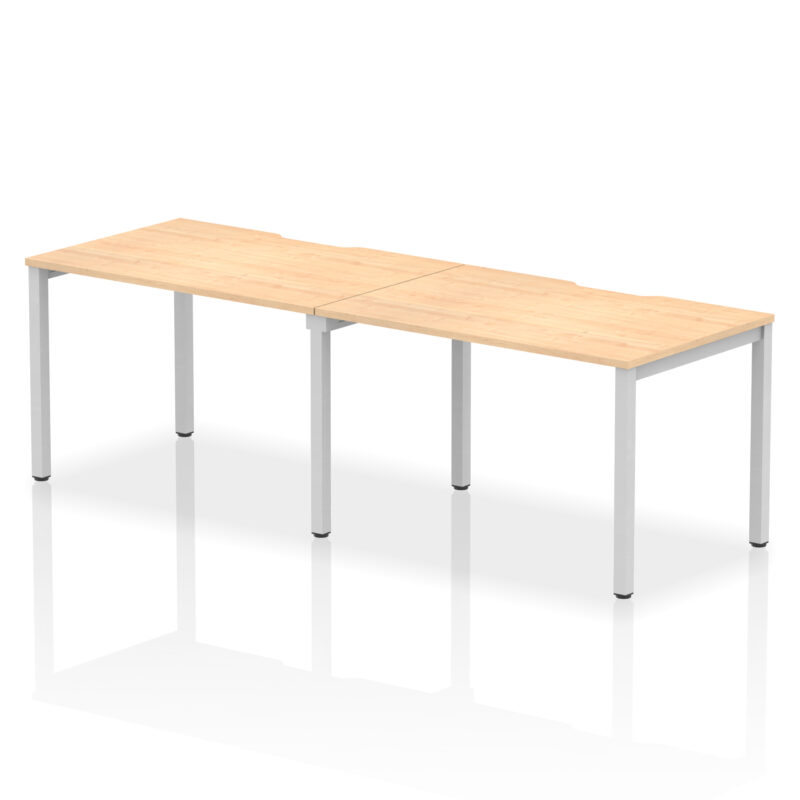 Core Plus Single Row Bench Desk - 2 Person - Image 5