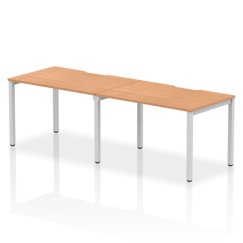 Core Plus Single Row Bench Desk - 2 Person - Image 7