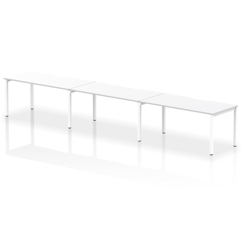 Core Plus Single Row Bench Desk - 3 Person - Image 36