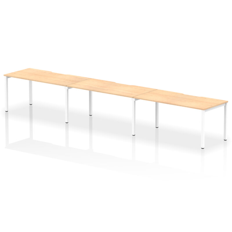 Core Plus Single Row Bench Desk - 3 Person - Image 30