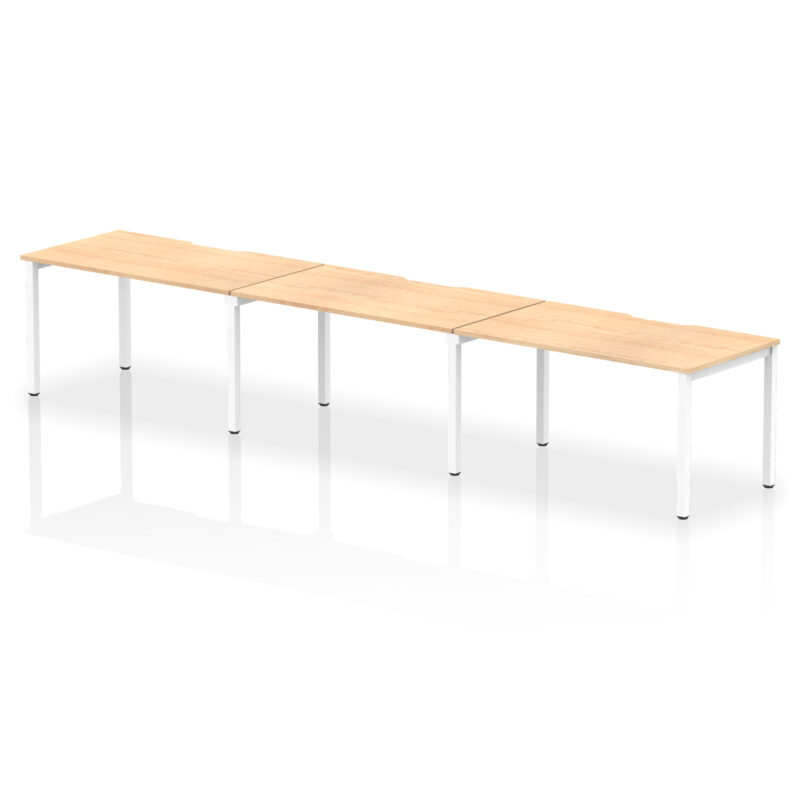 Core Plus Single Row Bench Desk - 3 Person - Image 18