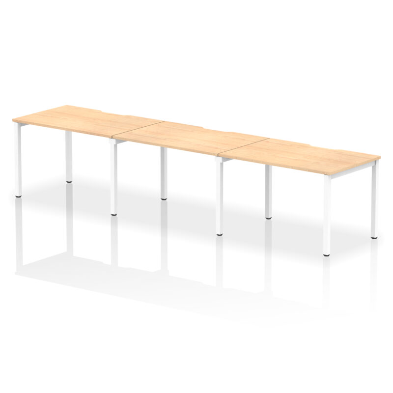 Core Plus Single Row Bench Desk - 3 Person - Image 6