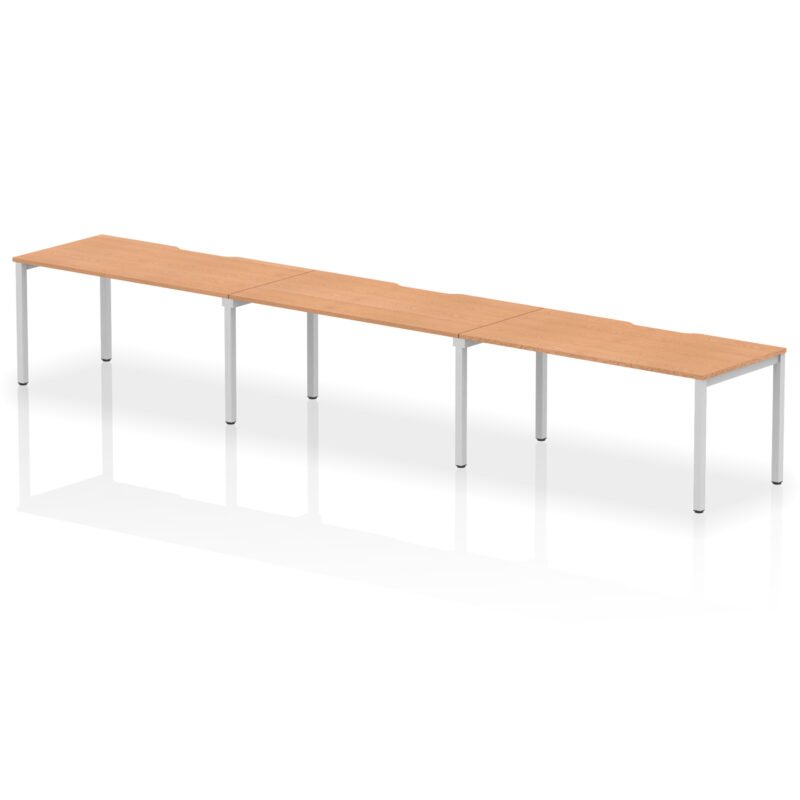 Core Plus Single Row Bench Desk - 3 Person - Image 31