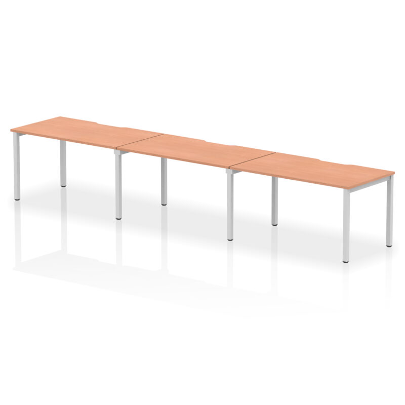 Core Plus Single Row Bench Desk - 3 Person - Image 13