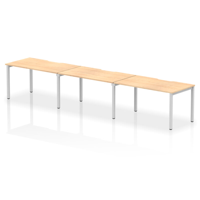 Core Plus Single Row Bench Desk - 3 Person - Image 17