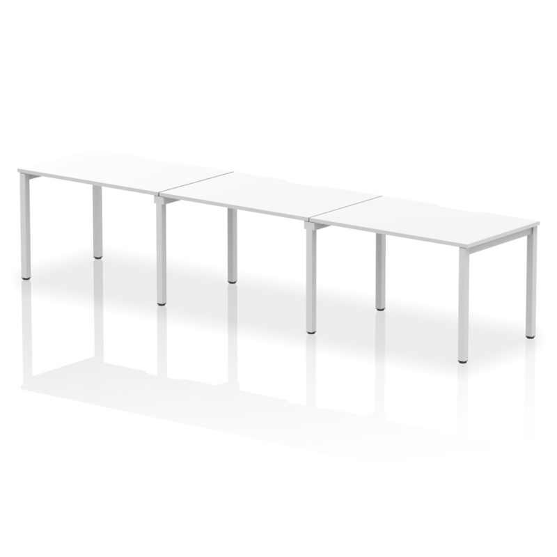 Core Plus Single Row Bench Desk - 3 Person - Image 11