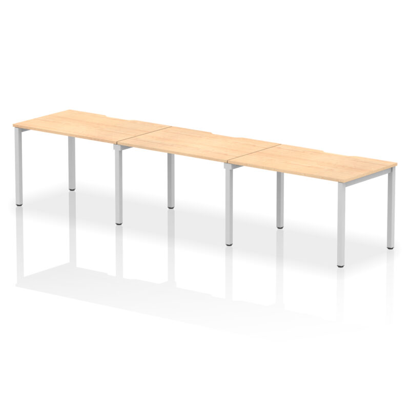 Core Plus Single Row Bench Desk - 3 Person - Image 5