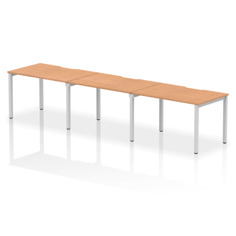 Core Plus Single Row Bench Desk - 3 Person - Image 7