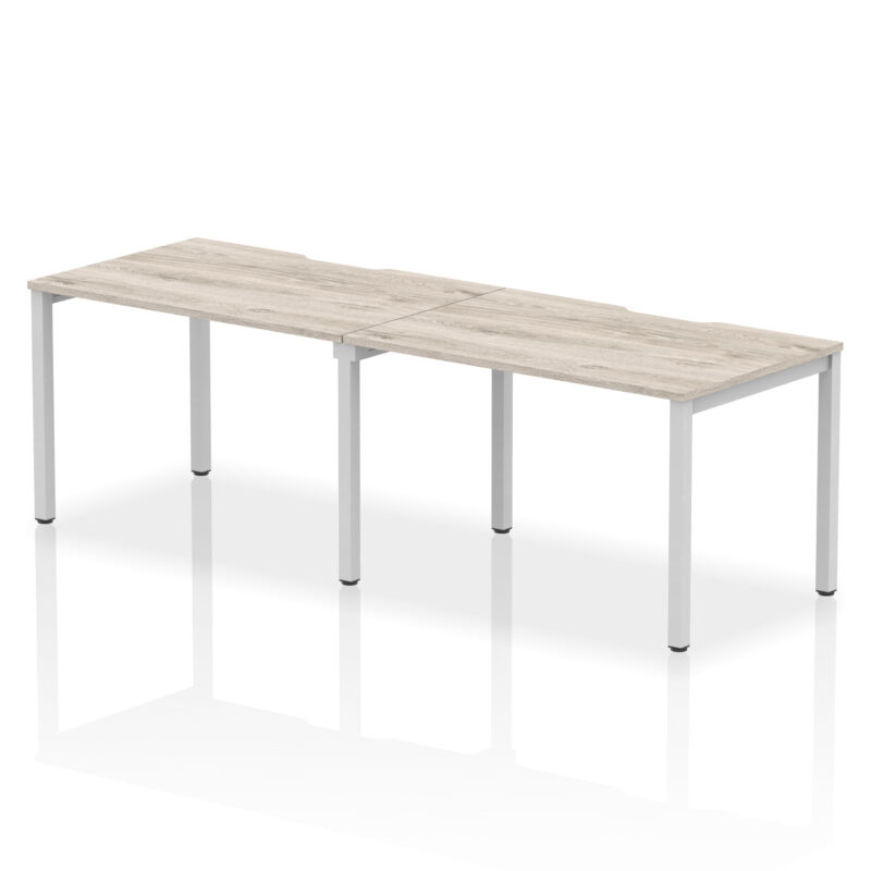 Core Plus Single Row Bench Desk - 2 Person - Image 3