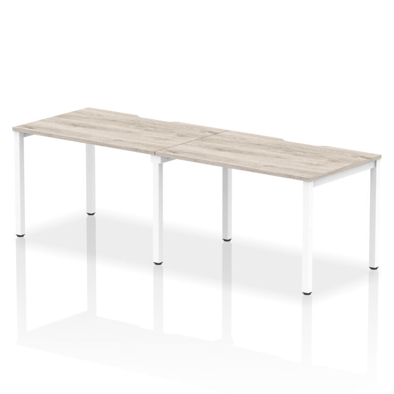 Core Plus Single Row Bench Desk - 2 Person - Image 4