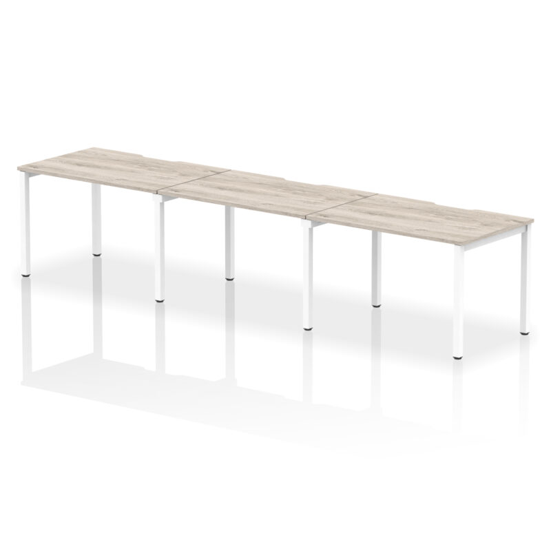 Core Plus Single Row Bench Desk - 3 Person - Image 4