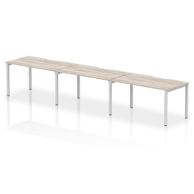 Core Plus Single Row Bench Desk - 3 Person - Image 15