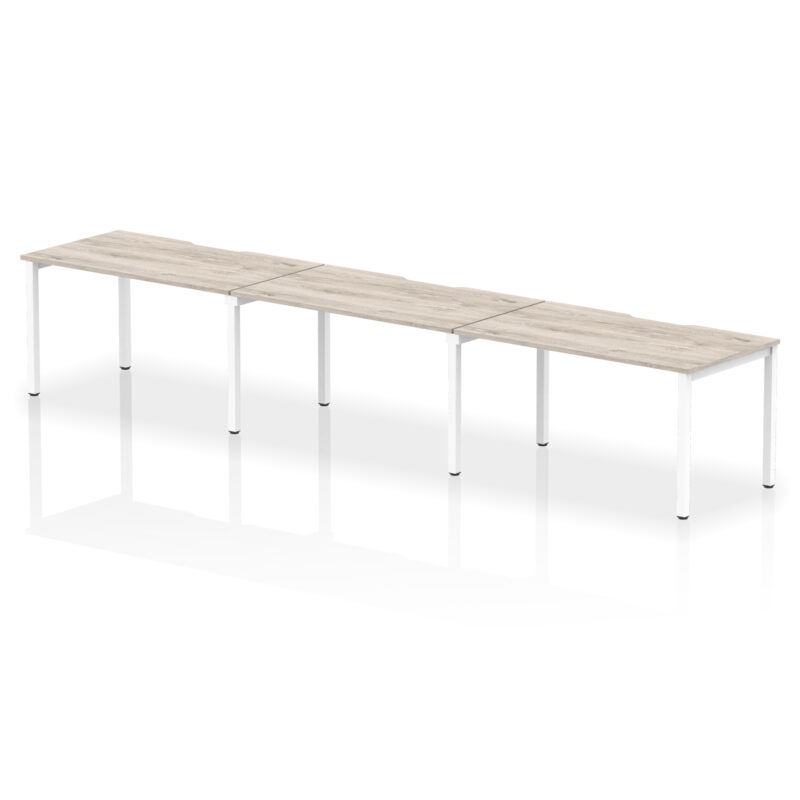 Core Plus Single Row Bench Desk - 3 Person - Image 16