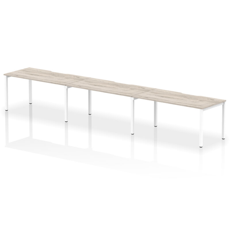 Core Plus Single Row Bench Desk - 3 Person - Image 28