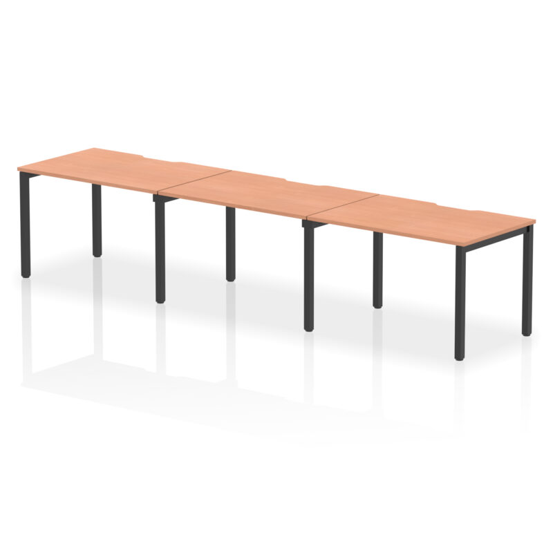 Core Plus Single Row Bench Desk - 3 Person - Image 37