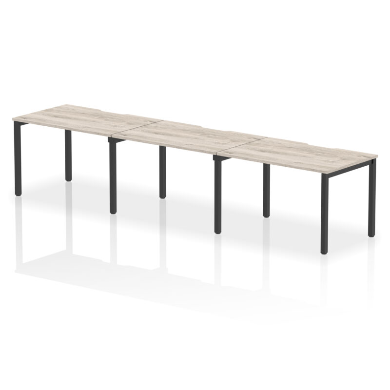 Core Plus Single Row Bench Desk - 3 Person - Image 38