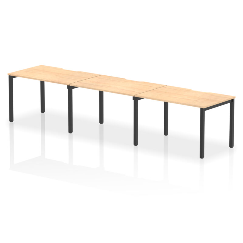 Core Plus Single Row Bench Desk - 3 Person - Image 39