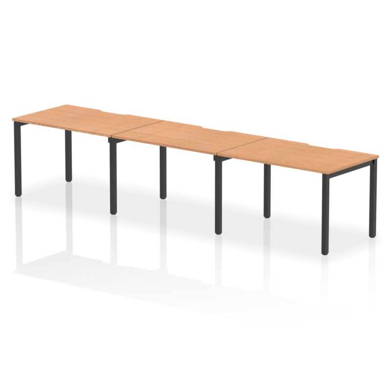 Core Plus Single Row Bench Desk - 3 Person - Image 40