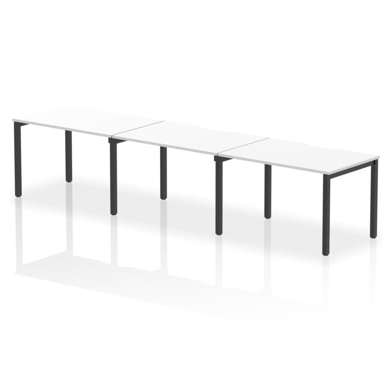 Core Plus Single Row Bench Desk - 3 Person - Image 41