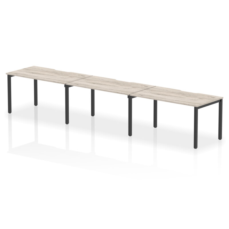 Core Plus Single Row Bench Desk - 3 Person - Image 44