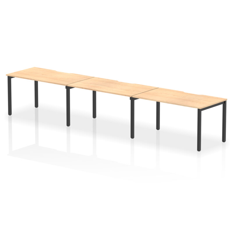 Core Plus Single Row Bench Desk - 3 Person - Image 45