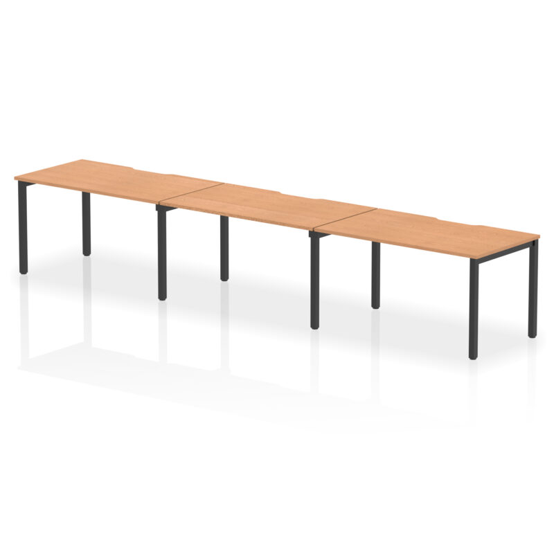 Core Plus Single Row Bench Desk - 3 Person - Image 46