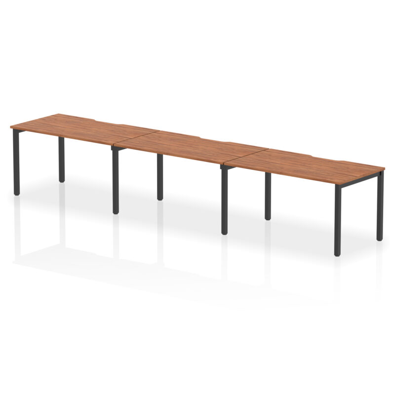 Core Plus Single Row Bench Desk - 3 Person - Image 48
