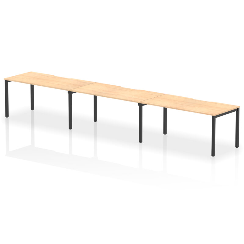 Core Plus Single Row Bench Desk - 3 Person - Image 51