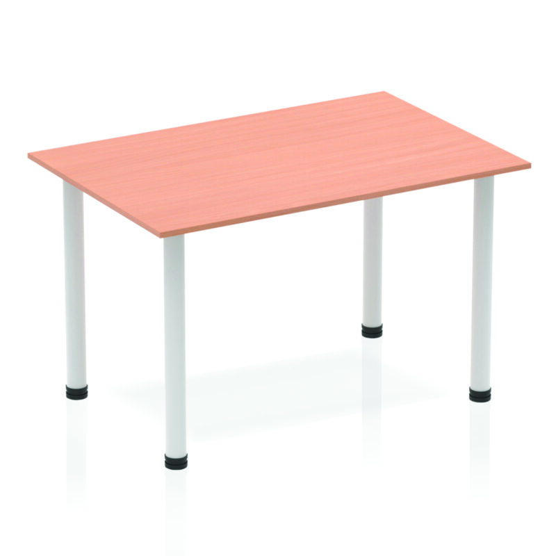 Pace 1200mm Straight Table With Post Leg - Image 4