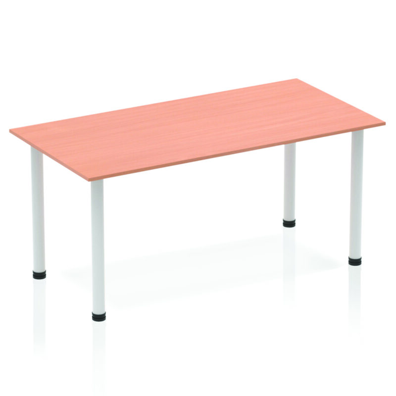 Pace 1600mm Straight Table With Post Leg - Image 4