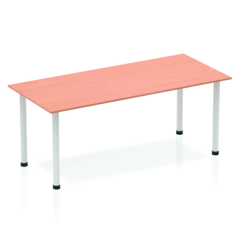 Pace 1800mm Straight Table With Post Leg - Image 4