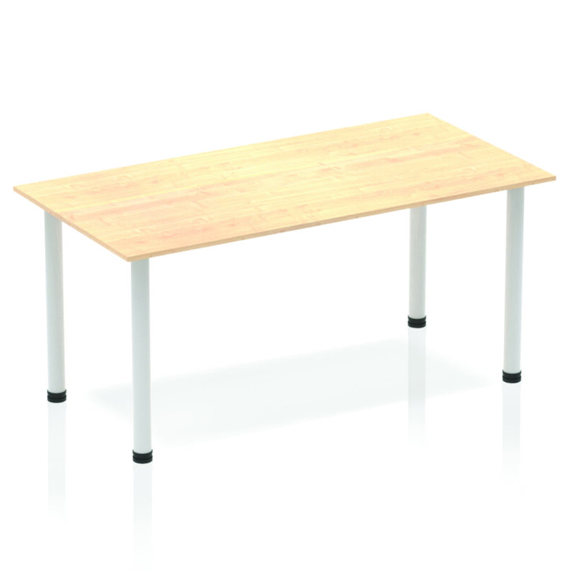 Pace 1600mm Straight Table With Post Leg - Image 14