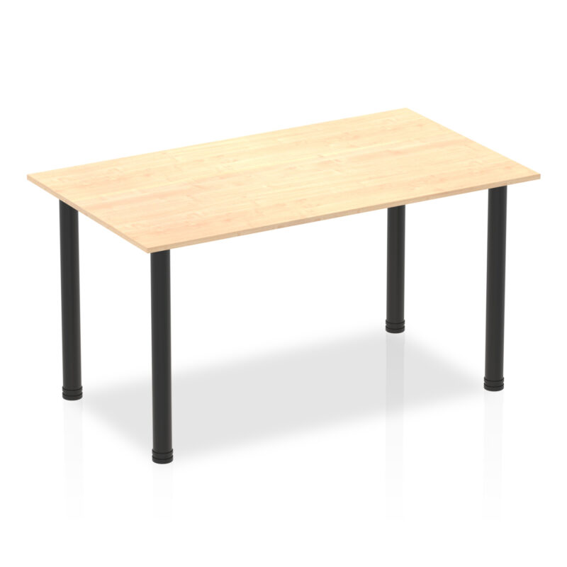 Pace 1400mm Straight Table With Post Leg - Image 11