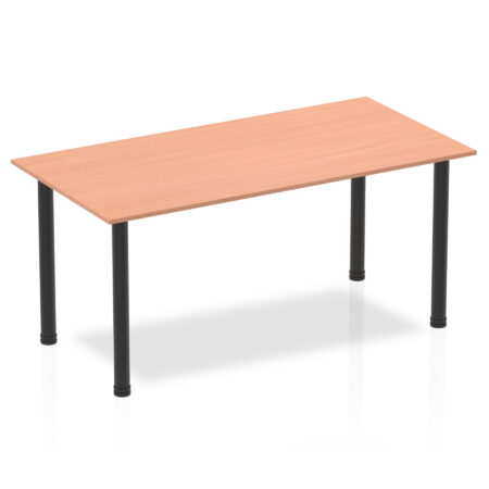 Pace 1600mm Straight Table With Post Leg