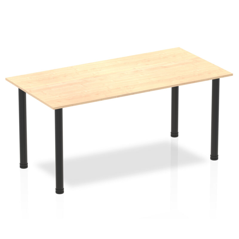 Pace 1600mm Straight Table With Post Leg - Image 11