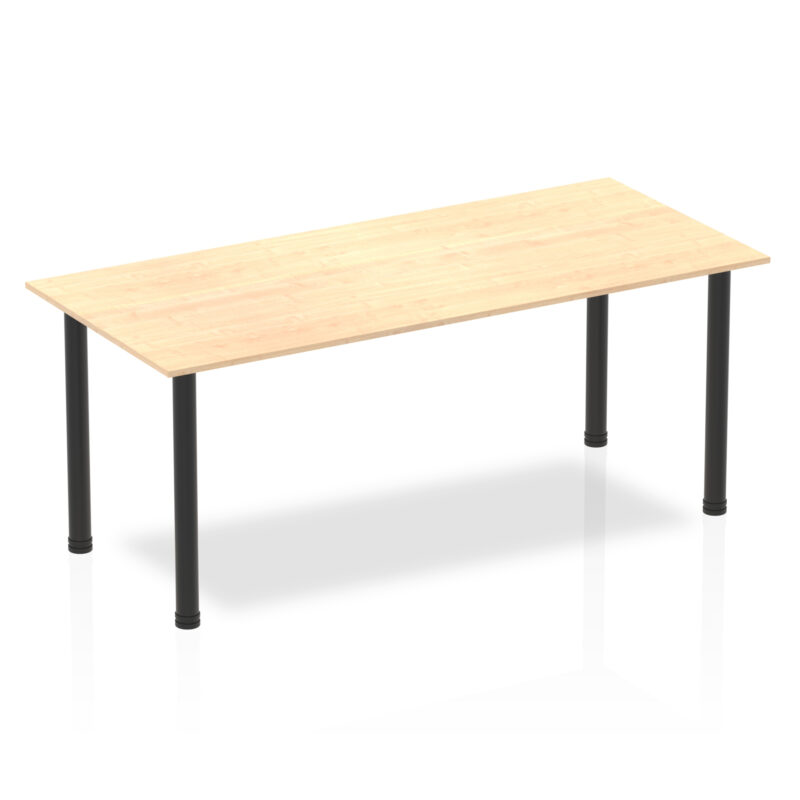 Pace 1800mm Straight Table With Post Leg - Image 11