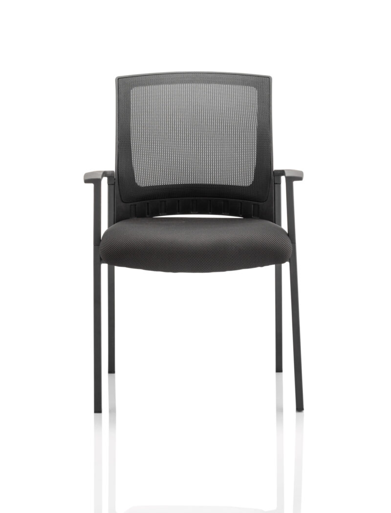 Path Medium Mesh Back Stacking Visitor Chair with Arms - Image 2