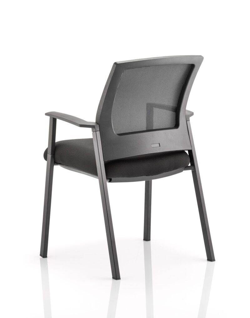 Path Medium Mesh Back Stacking Visitor Chair with Arms - Image 3