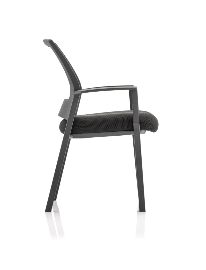 Path Medium Mesh Back Stacking Visitor Chair with Arms - Image 4