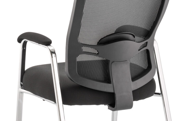 Form Medium Mesh Back (Straight Leg) Visitor Chair with Arms - Image 8