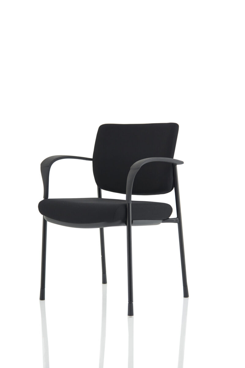 Scout Deluxe Medium Back Stacking Visitor Office Chair with Arms - Image 58