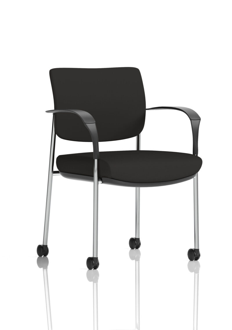 Scout Deluxe Medium Back Visitor Office Chair with Arms with Castors - Image 49