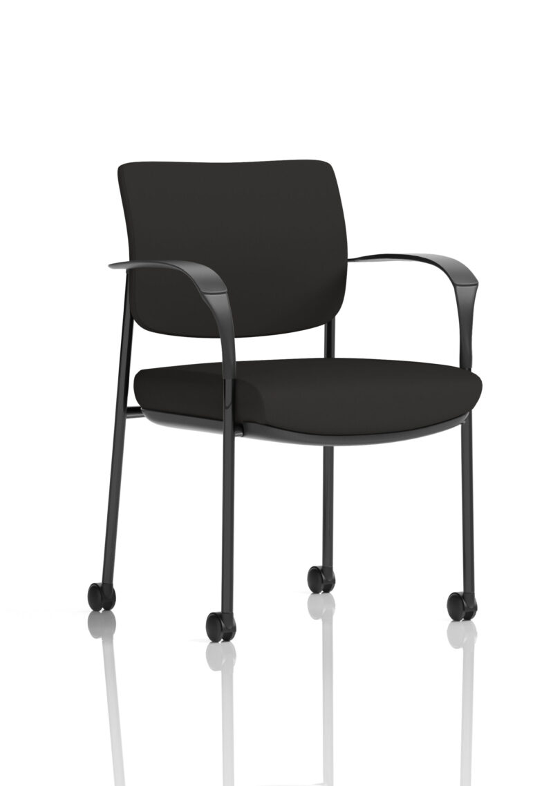 Scout Deluxe Medium Back Visitor Office Chair with Arms with Castors - Image 50