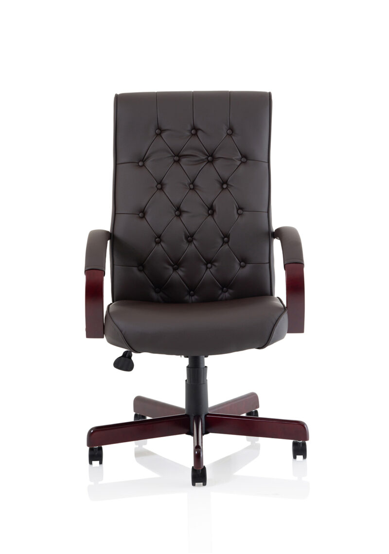 Bound High Back Leather Executive Office Chair with Arms - Image 2