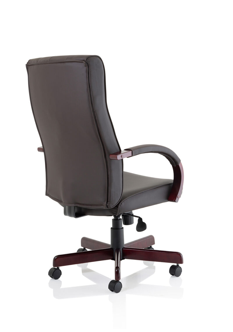 Bound High Back Leather Executive Office Chair with Arms - Image 7